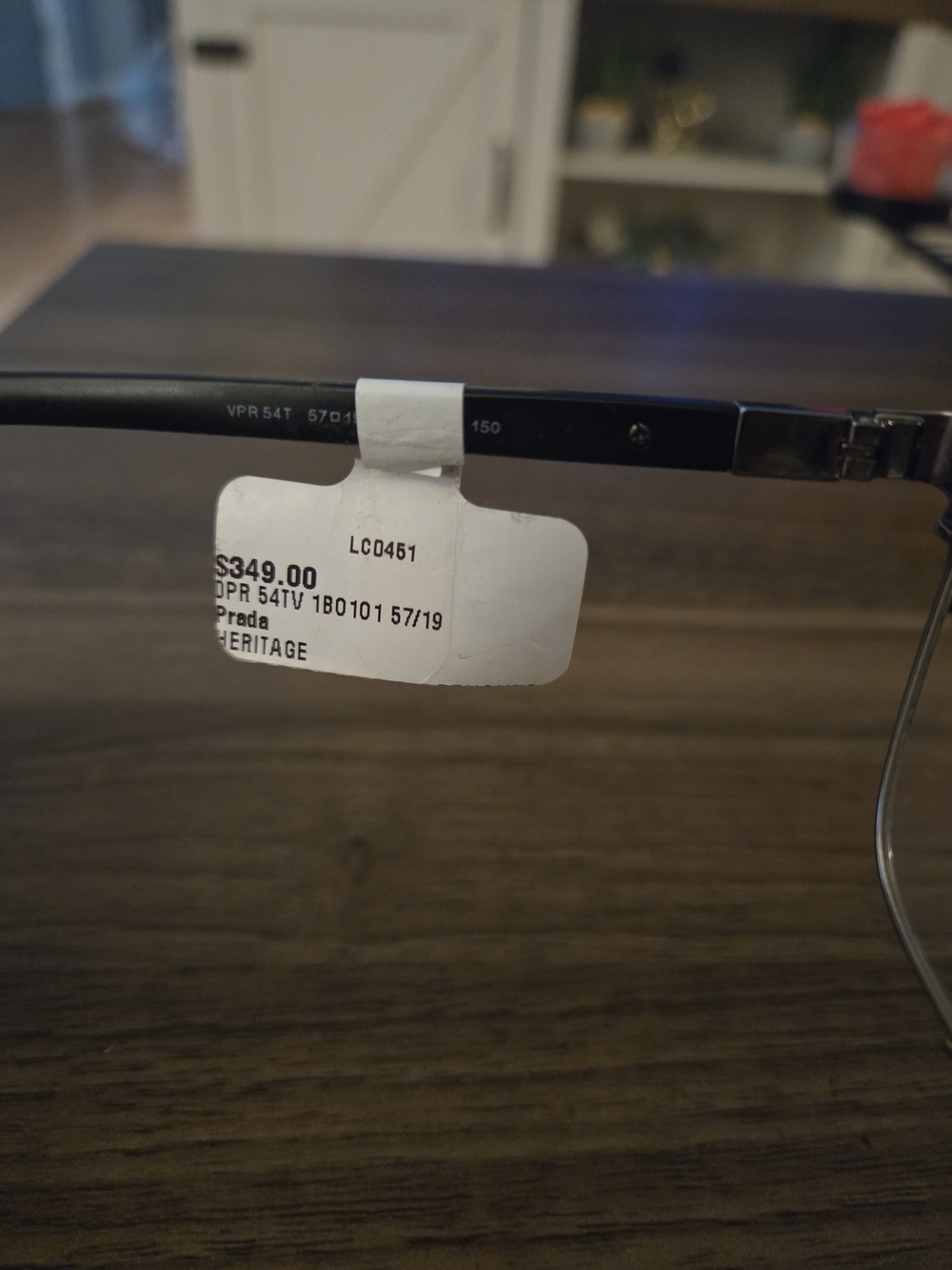 Prada Semi-Rim Rectangular Eyeglasses in Gunmetal - Picture 6 of 7